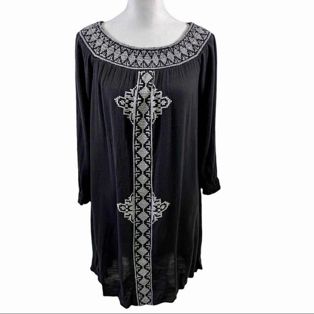 Avec Les Filles Off The Shoulder Embroiderer Dress Size XXS